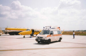 Preparati al servizio di ambulanza privata aereo-taxi - CROCE D'ORO